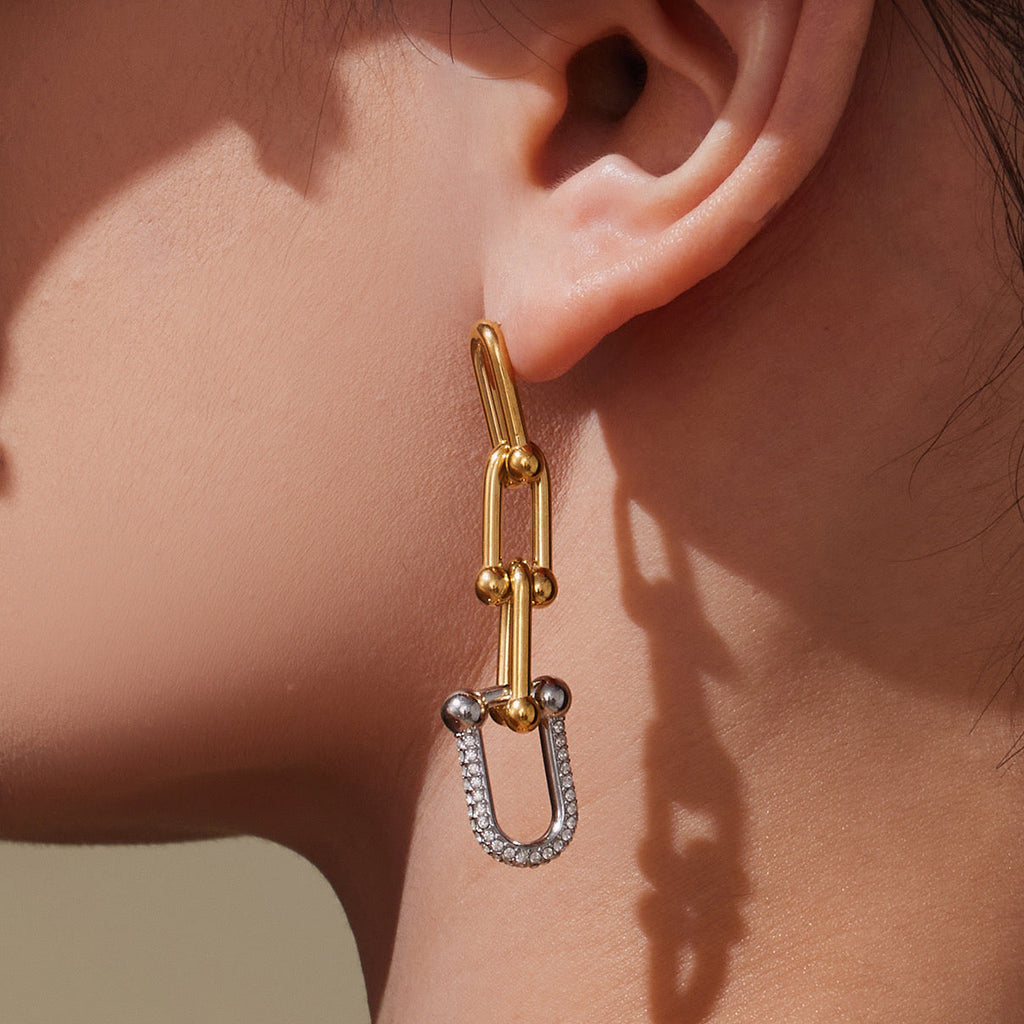 Pendientes colgantes con clip